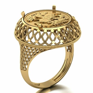 Lira Ring 107 Gold Schmuck Silber Diamant Juwel Engagement Hochzeit Mode Goldring Anhänger Ringe 3d print model - Mito3D