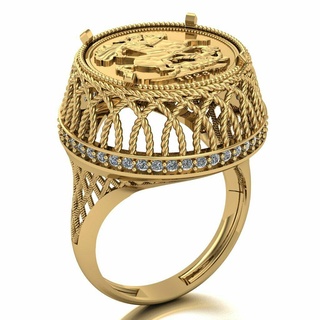 lire bague 111 or bijoux argent diamant bijou engagement mariage mode pendentifs anneaux 3d print model - Mito3D