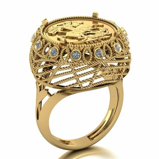 Lira Ring 115 Gold Schmuck Silber Diamant Juwel Engagement Hochzeit Mode Goldring Anhänger Ringe 3d print model - Mito3D