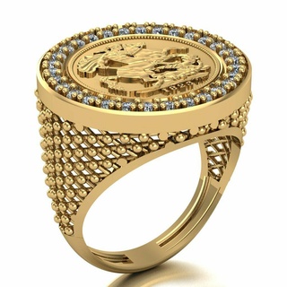 Lira Ring 118 Gold Schmuck Silber Diamant Juwel Engagement Hochzeit Mode Goldring Anhänger Ringe 3d print model - Mito3D