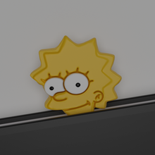Lisa Simpson yer imi 3d Yazdır yazdırılabilir kitap okuma not defteri Sanat sıra Çubuk plastik oyuncak baskı Simpsons baş karikatür midilli lis gadget'lar ofis 3d print model - Mito3D