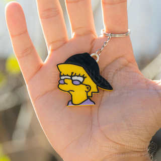 Lisa Simpsons anahtarlık anahtar Zincir cip esrar futurama Homer duff bart 3d print model - Mito3D