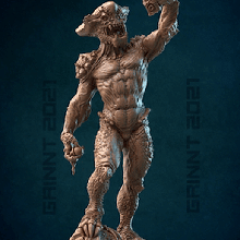 lisker guyver pose 2 art zoanoid armor creature monster mutronics character villain figurine collectible miniature scale grinnt resin 3d print model - Mito3D