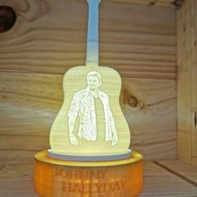 Litho Johnny hallyday Gitarre Berühmtheit Felsen Lied Frankreich Englisch Französisch nachahmen 3d print model - Mito3D