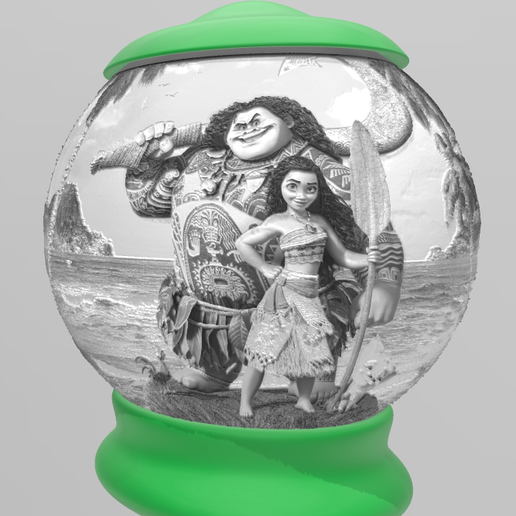 litho moana lamp 3D print model - Mito3D