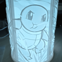 litho Pokémon salamèche carapuce Pikachu bulbizar 3d print model - Mito3D