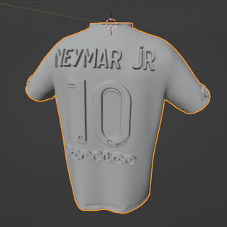 litografía fútbol neymar PSG 3d print model - Mito3D