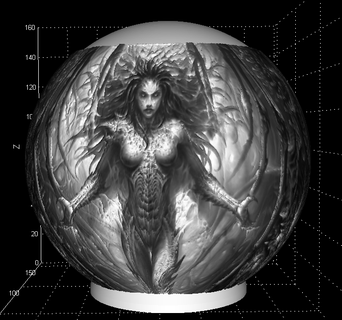 litho sphere 3d print model - Mito3D