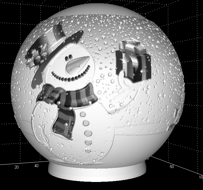 litografía esfera 3D print model - Mito3D