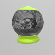 litho sphère Lion Roi 3d print model - Mito3D