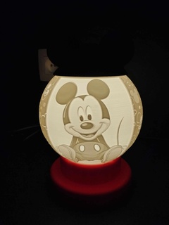 litografía esfera Mickey Arte litosfera disney margarita Donald Plutón 3d print model - Mito3D