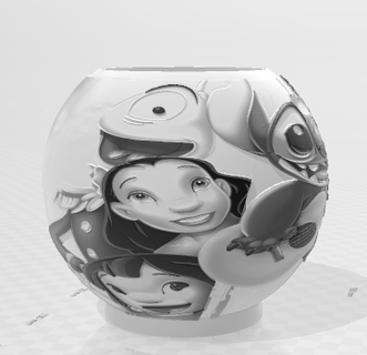 litho sphère point 3d print model - Mito3D