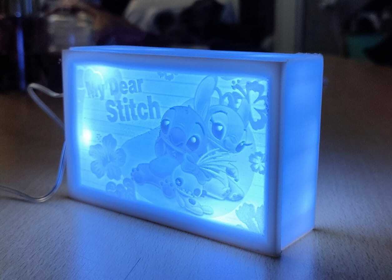 Litho Stich Engel 3D print model - Mito3D