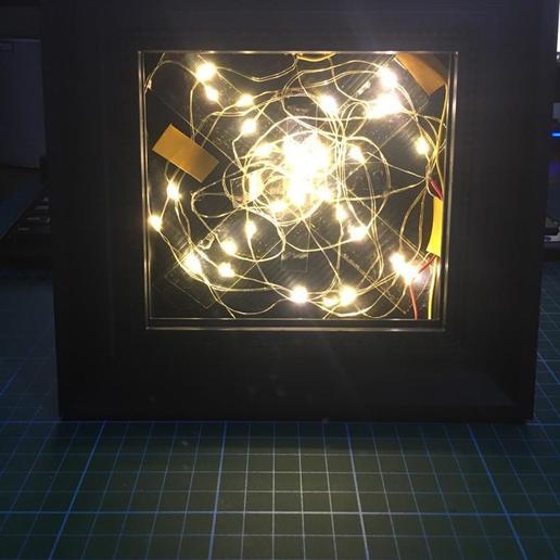 lithopane frame-set beleuchtet-bis 115 125 3mm lithopanes home set lightup Bild Kunst Licht frame 3D print model - Mito3D