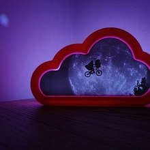 litofania nuvoloso notte luce 3d print model - Mito3D