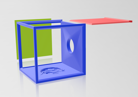 lithophane cube frame Home photo 3d print model - Mito3D