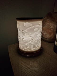 lithophane cylinder lamp night light - Home customized bedside table household 3d print model - Mito3D