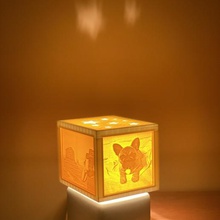 lithophane frame ikea visslebo lamp home photo photography framework 3d print model - Mito3D