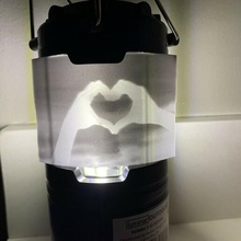 lithophane hand heart light 3d print model - Mito3D