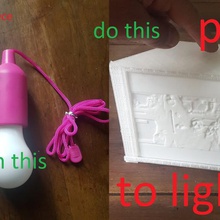 lithophane de la lámpara art 3d print model - Mito3D