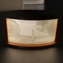lithophane lampe lumière décor 3d print model - Mito3D