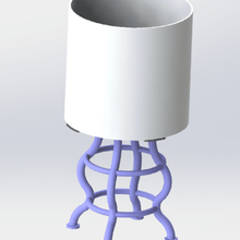 lithophane lamp model 2 3d print model - Mito3D