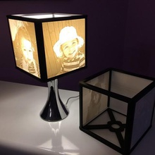lithophane lampshade home photos design deco decoration gift 3d print model - Mito3D