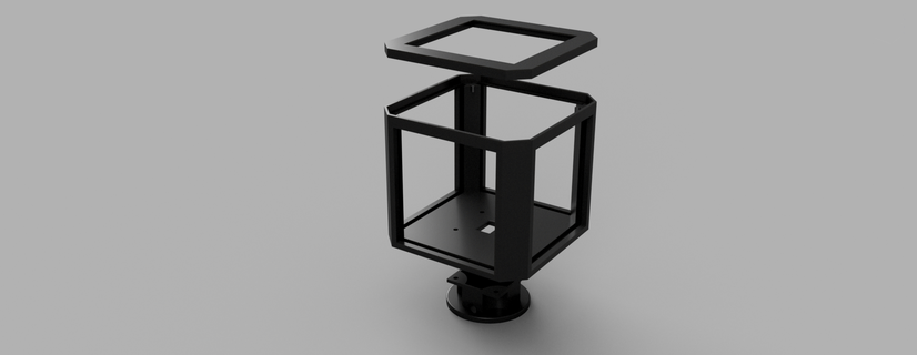 lithophane light box swappable photos 3d print model - Mito3D