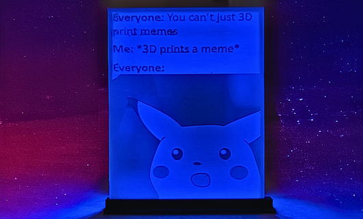 litofania luce sta stampabile memi 3d stampato Pikachu meme instabile tom skibidi gabinetto bene litografia In piedi 3d print model - Mito3D