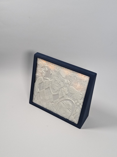 lithophane picture frame light 3d print model - Mito3D