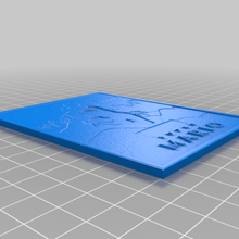 lithophane affiche super mario gadget ouvrages d'art nintendo vidéo Jeux 3d print model - Mito3D