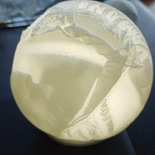 lithophane sphere valentino rossi art lamp gifts motorcycle 3d print model - Mito3D