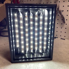 lithophane stand caixa de luz led a arte diodo emissor 3d print model - Mito3D
