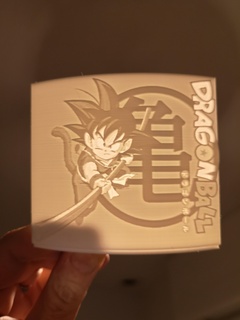 litofania Goku sfera drago sangoku Drago palla decorazione 3d print model - Mito3D