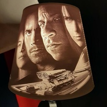 lithophanie lampshade fast furious 2 car film cinema motorcycle lamp 3d print model - Mito3D