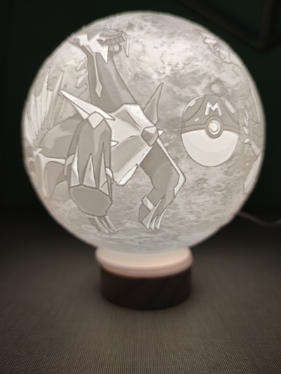 litofania de pok mon legendär litofanien lampen decoraci geschenke pokémon drachen ball superzings stück zündete fano lithophanie 3d print model - Mito3D