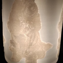 litophane lamp shade cocker spaniel sylvester home dog lampshade decor 3d print model - Mito3D