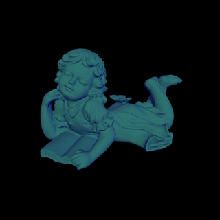 pequeno anjo menina 3d print model - Mito3D