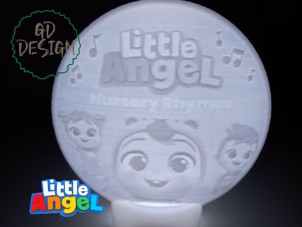 little angel light nightlight cor tealight kids netflix cartoon 3d print model - Mito3D