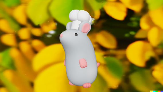 pequeno chefe cozinha rato ratatoulie ratita casa Comida chefsito animal fofa brinquedo enfeite concurso 3d print model - Mito3D