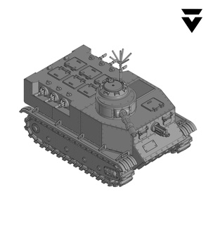 little chimera troop carrier ar-23-a hellhound chimera leman russ leman russ tank astra militarum imperial guard cadia catachan krieg  3d print model - Mito3D