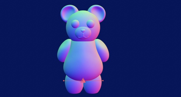 little chubby bear 3d print model - Mito3D