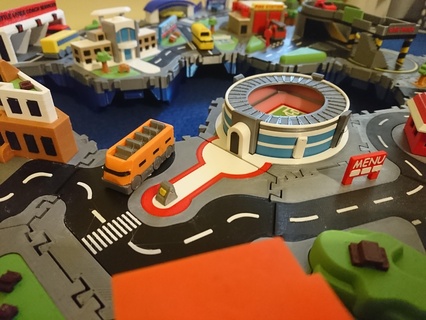 Städte Fußball Stadion Kleinstädte Spielzeuge Spielzeug Miniatur Spielset 3d print model - Mito3D