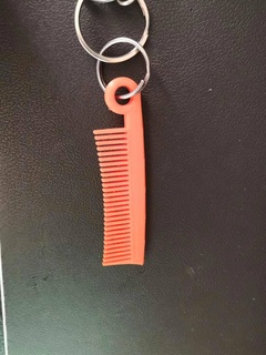 little comb key chain emergency 3d print model - Mito3D
