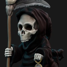 little death various undead skull figure action impression impress o time tempo ender 3 3d stl morte 3d print model - Mito3D