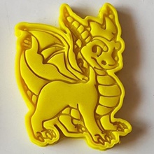 petit dragon à l'emporte-pièce la maison les cookies 3d print model - Mito3D