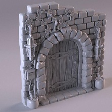 little fairies door architecture fairytale decor 3d print model - Mito3D