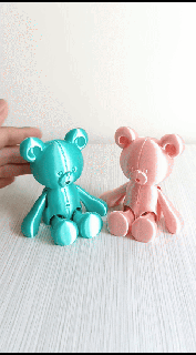 little flexi bear 3d print model - Mito3D