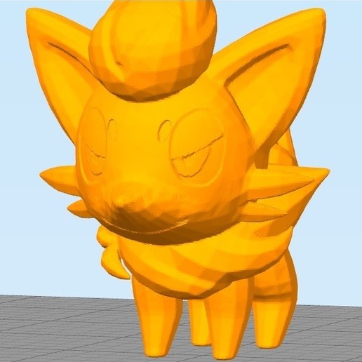 little fox não zorua jogo bolso monstro pokemon anime zoura a 3D print model - Mito3D