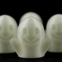 little ghost grande art bagliore scuro halloween 3d print model - Mito3D